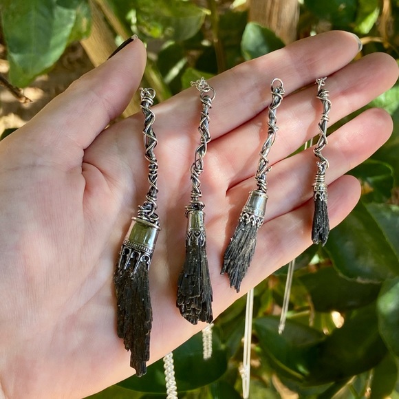 Artisan handmade Witch besom necklace - Picture 1 of 5
